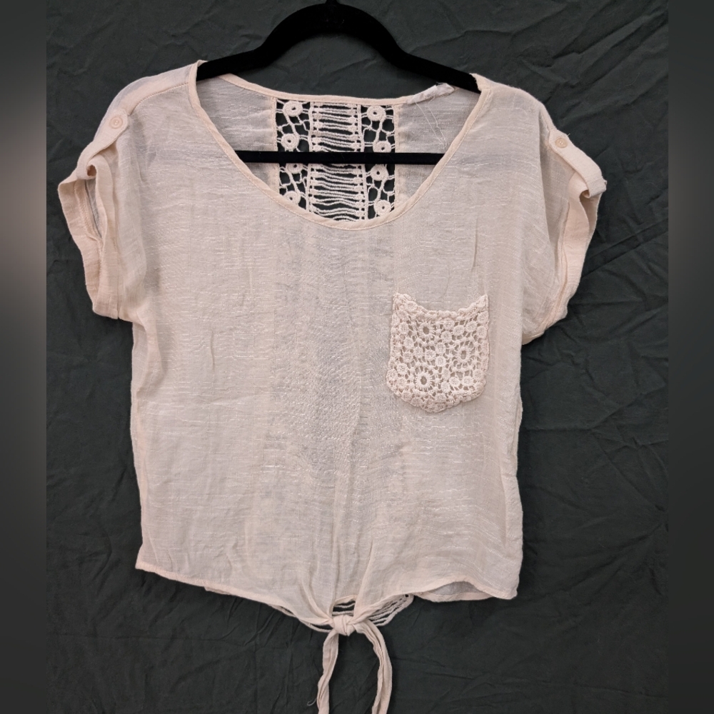 Ivory Beach Cover Up, Size Small